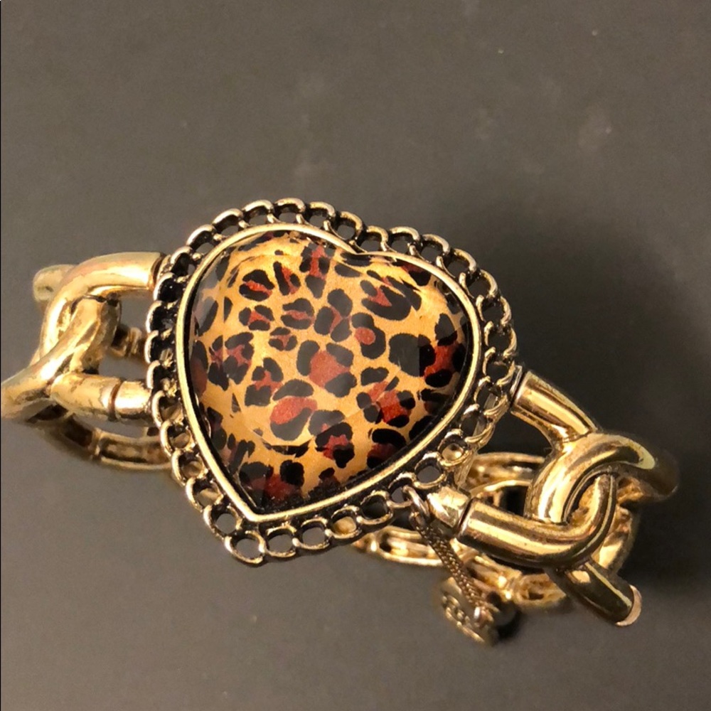 Betsy Johnson’s gold stretch bracelet
